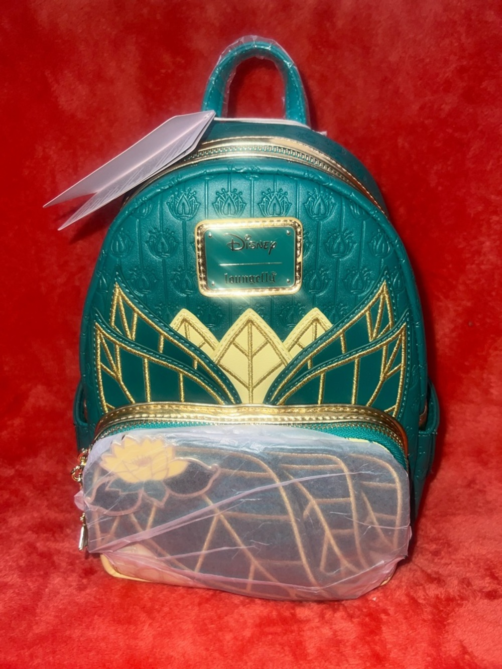 NWT Disney Loungefly Tiana Mini Backpack from the Disney Princess Collection.